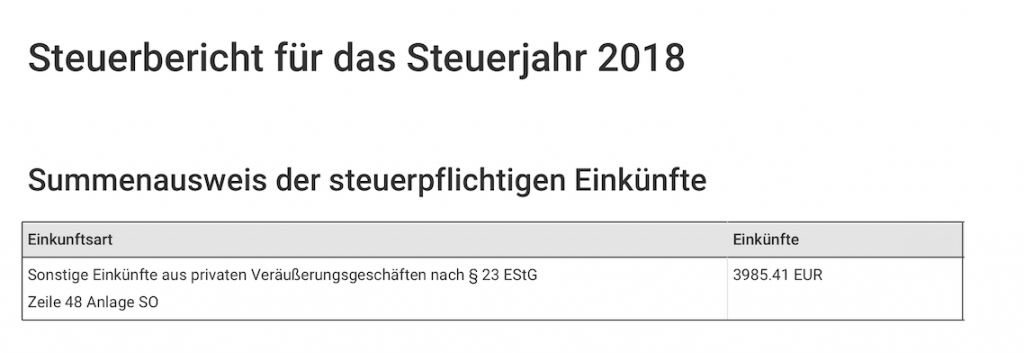 Ein Bild von einem Steuerbericht